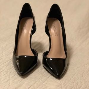 Black Patent D’Orsay Heels